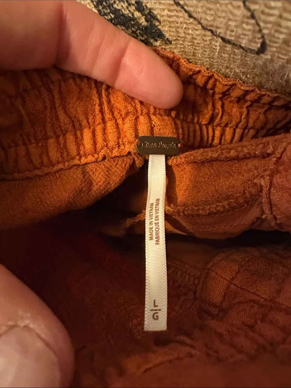 Free People Burnt Orange Halter Jumpsuit - Picture 2 of 9